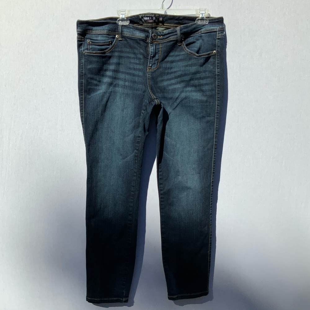 Torrid Luxe Skinny Jeans Medium Wash Plus Size 18